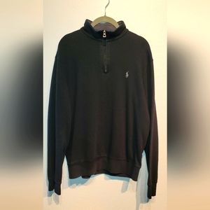 Polo quarterzip Black/Grey